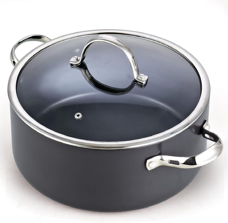 Hard Anodized Nonstick Dutch Oven With Lid, 7-Quart