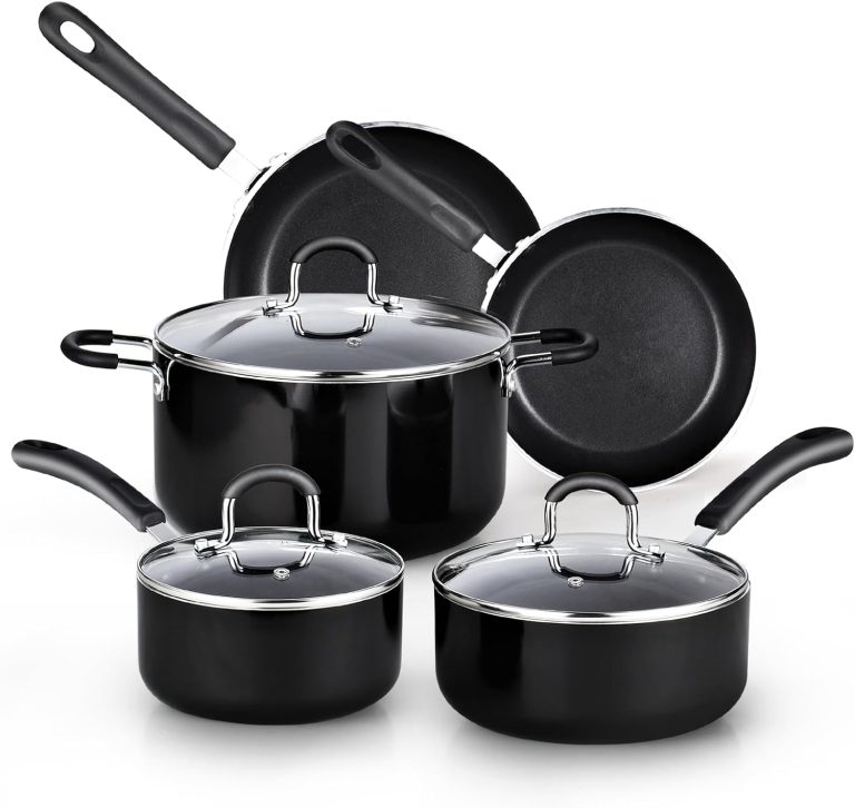 Nonstick 8-Piece Heavy Gauge Cookware Set