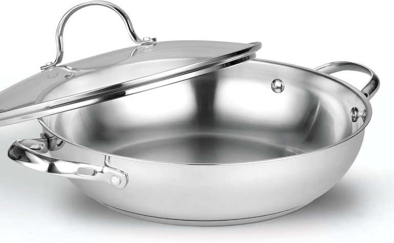 Stainless Steel Everyday Chef’s Stir Fry Pan, 12-Inch