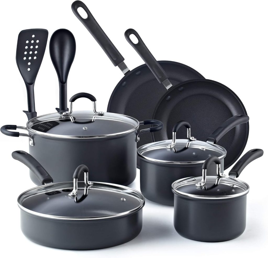 Hard Anodized Nonstick 12-Piece Cookware Set