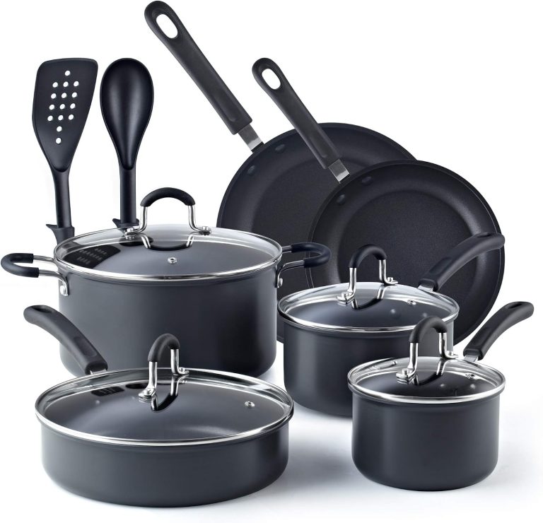 Hard Anodized Nonstick 12-Piece Cookware Set