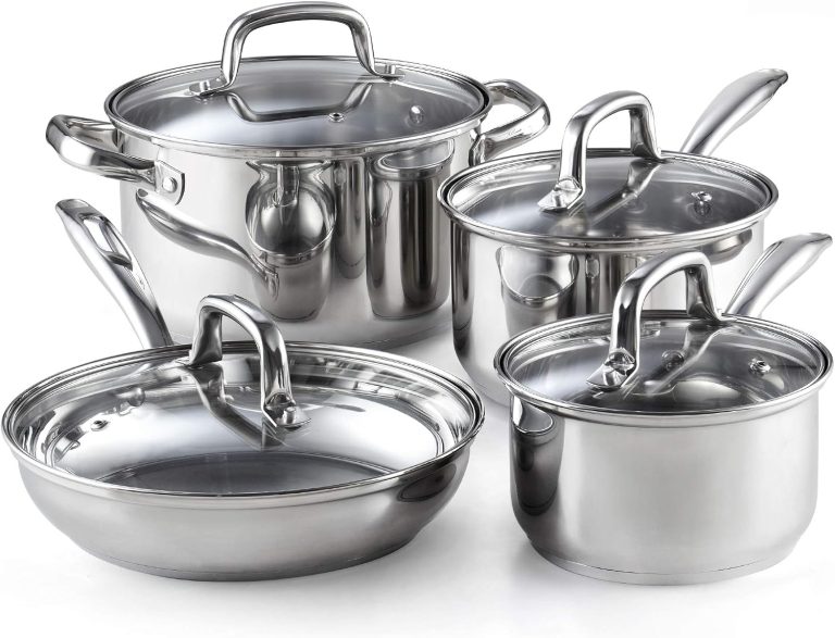 Stainless Steel 8-Piece Cookware Set