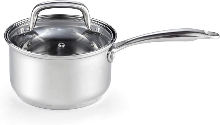 Stainless Steel Saucepan With Lid, 2-Quart