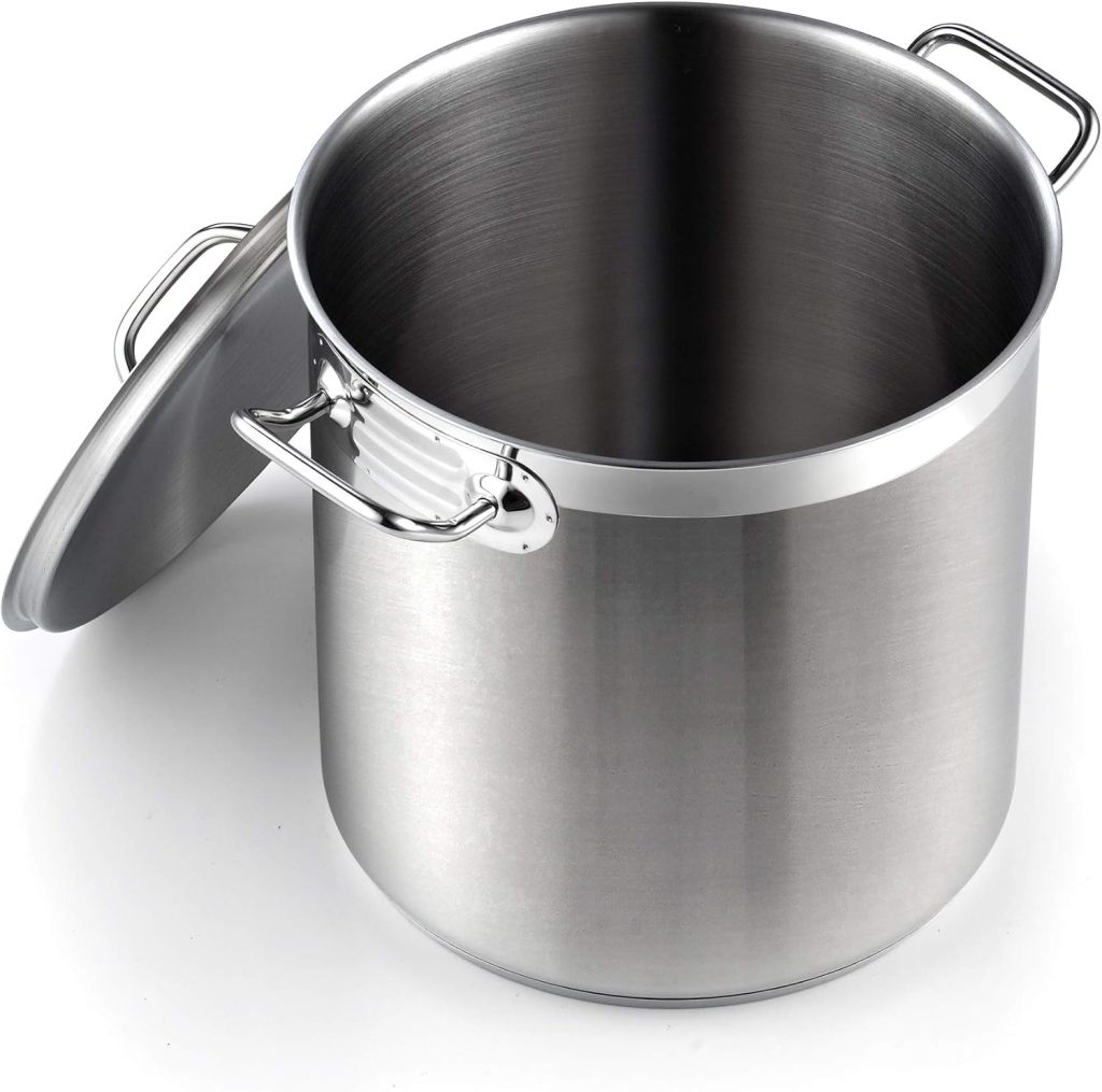 Stainless Steel Stockpot With Lid, 11 Quare