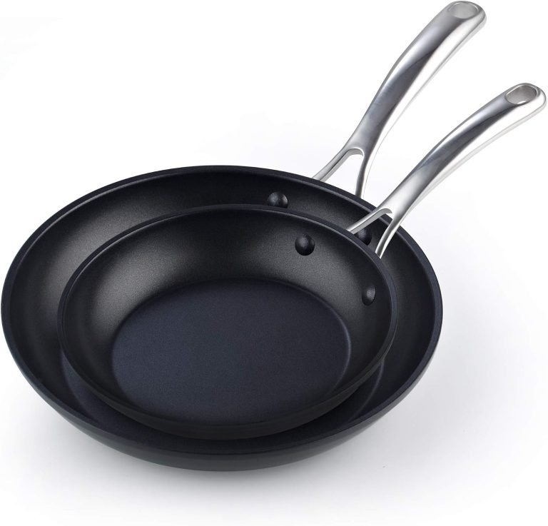 Hard Anodized Nonstick 2-Piece Fry Pan Set, 8 and 10.5-Inch