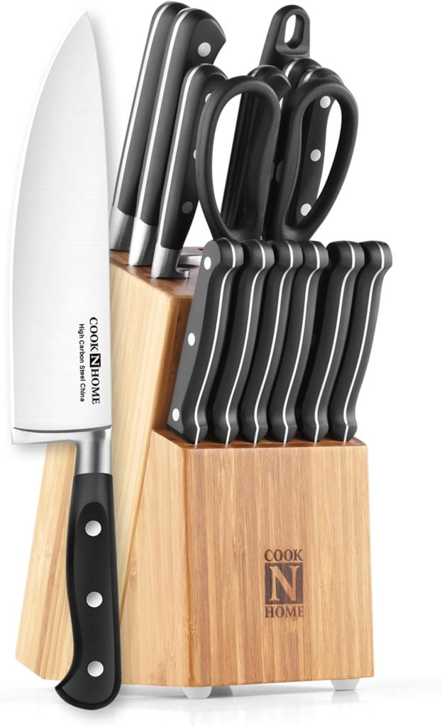 15-Piece Knife Set with Bamboo Storage Block