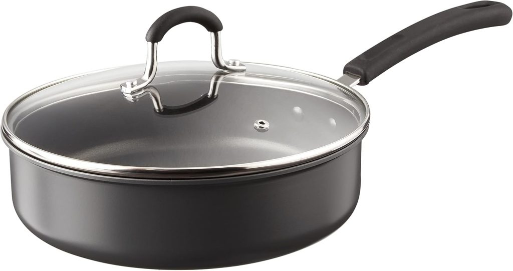 Hard Anodized Nonstick Saute Pan With Lid, 3 Quart