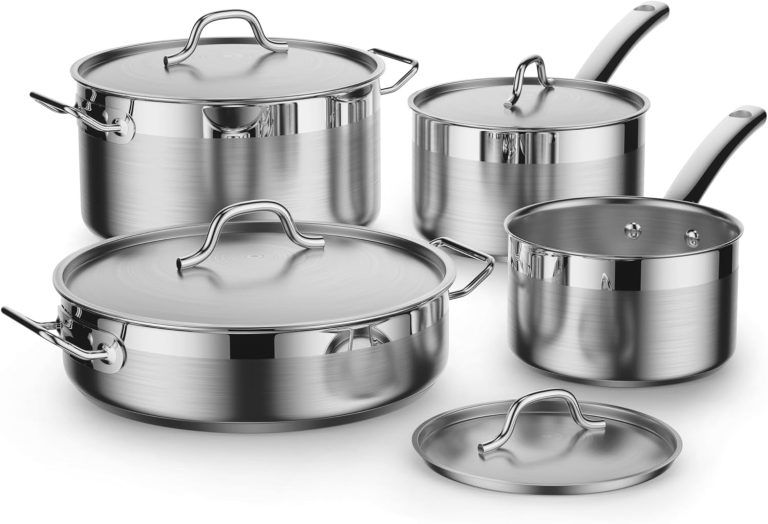 Stainless Steel 8 Piece Cookware set