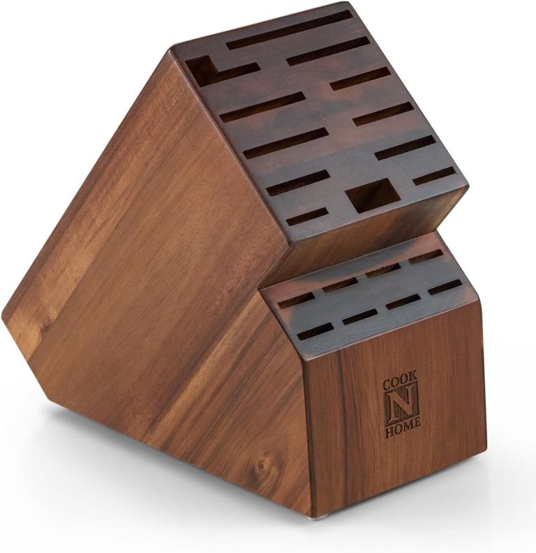 Acacia Wood Knifes storage block, 20 slots