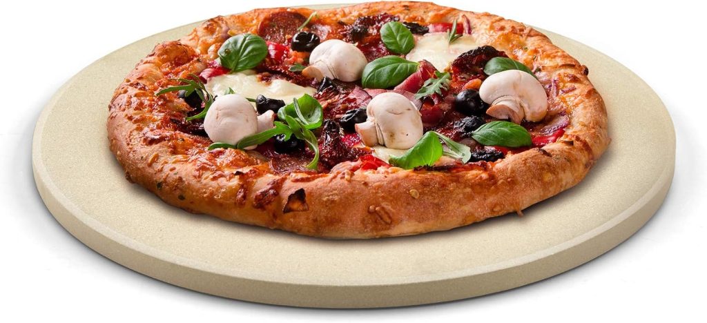 True Cordierite Pizza Grilling Baking Stone 16-inch round x 5/8-inch thickness
