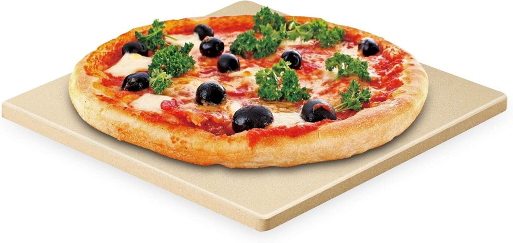 True Cordierite Pizza Grilling Baking Stone, 7.5×7.5×0.4 inch, Square, 6PCS/set
