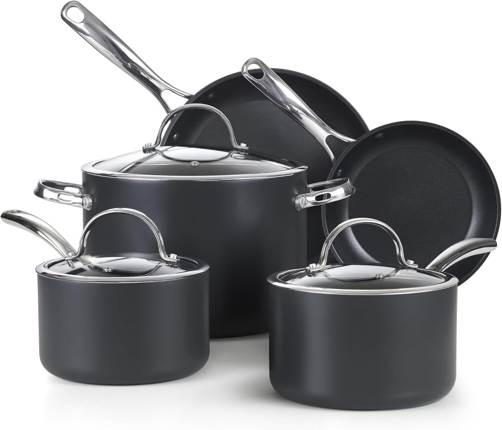 Hard Anodized Nonstick 8-Piece Cookware Set