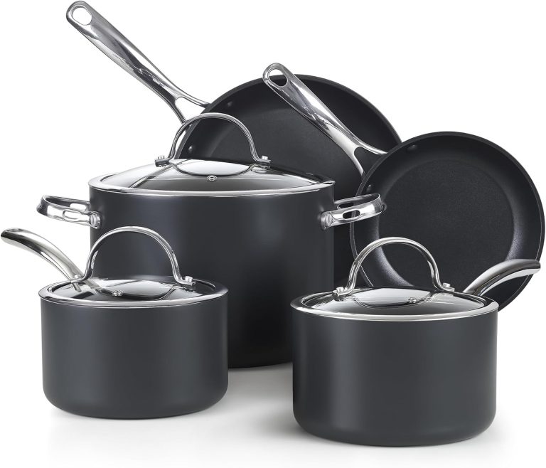 Hard Anodized Nonstick 8-Piece Cookware Set