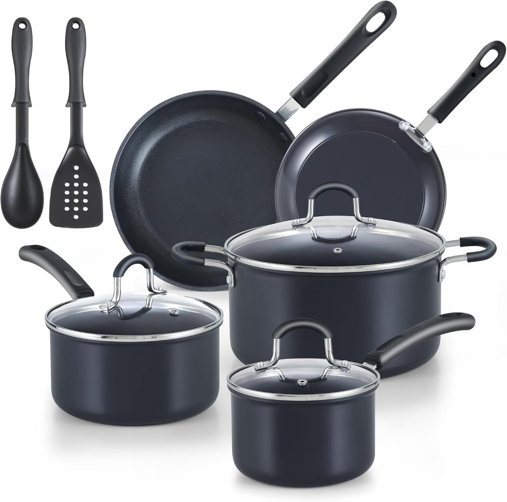 Hard Anodized Nonstick 10-Piece Cookware Set