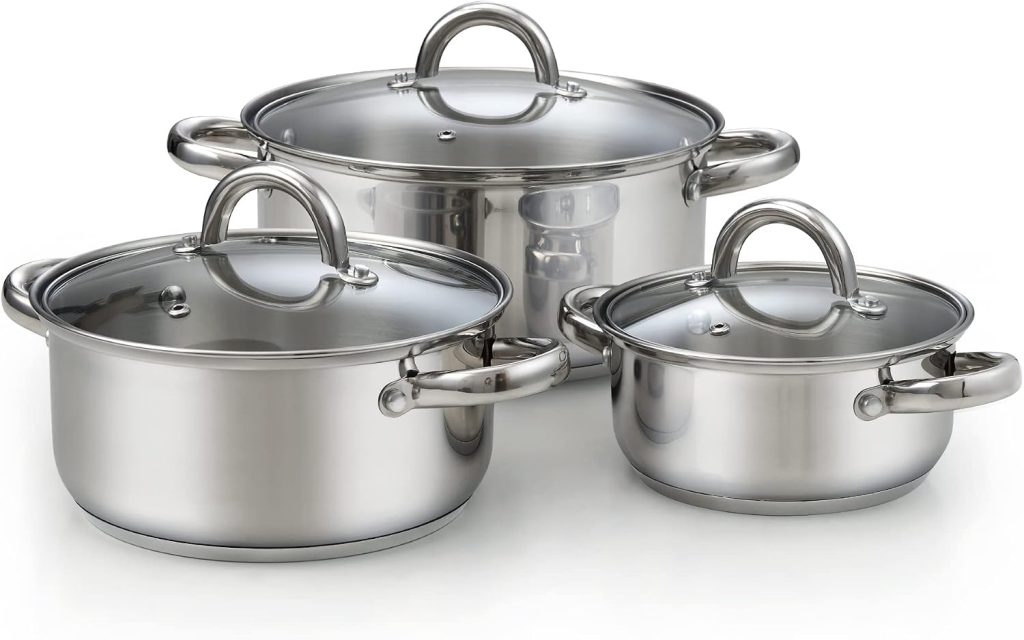 Stainless Steel Sauce Pot 6-Piece Set