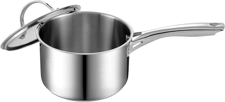 Stainless Steel Saucepan With Lid, 2 Quart