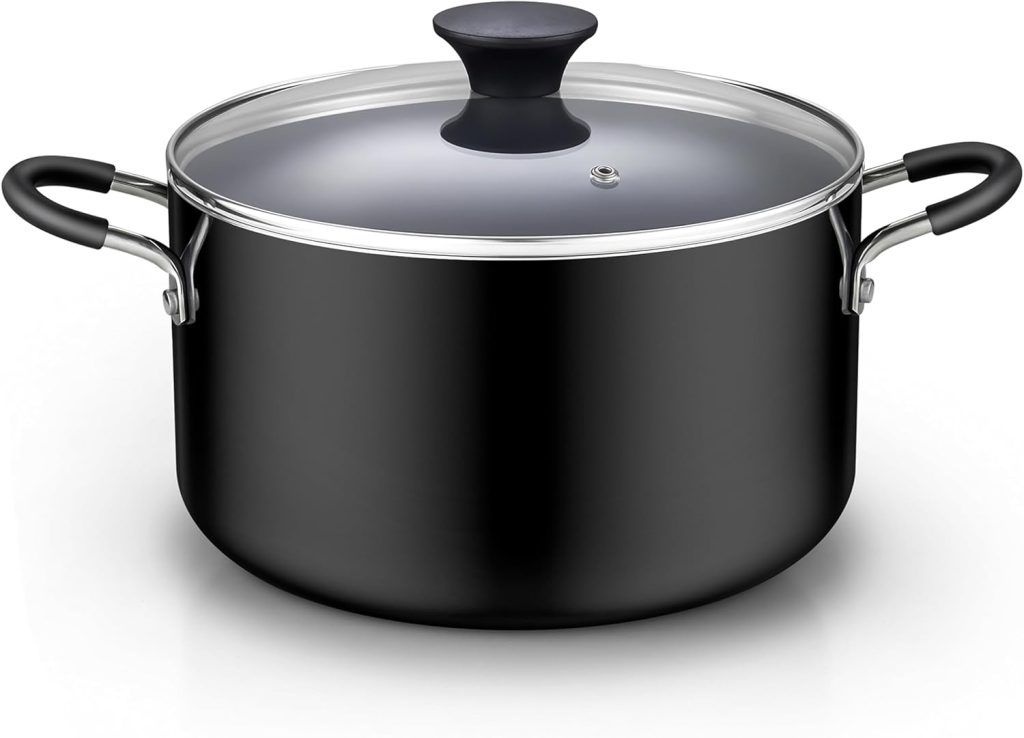 Nonstick Stockpot with Lid, 6-Quart