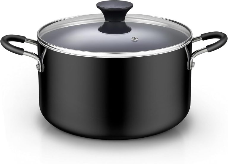 Nonstick Stockpot with Lid, 6-Quart