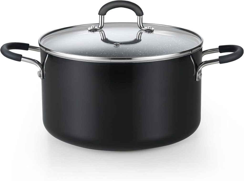Nonstick Stockpot With Lid, 6 Quart