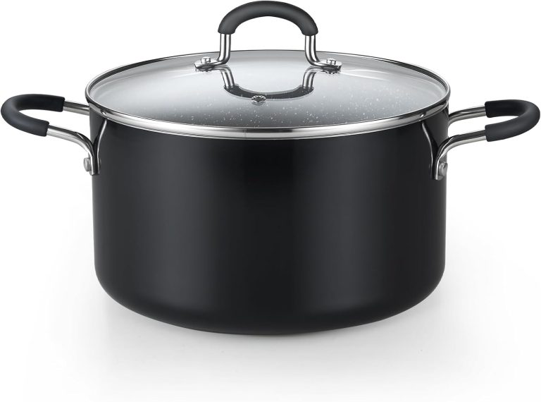 Nonstick Stockpot With Lid, 6 Quart