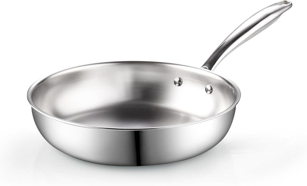 Tri-Ply Clad Stainless Steel Fry Pan, 8-Inch