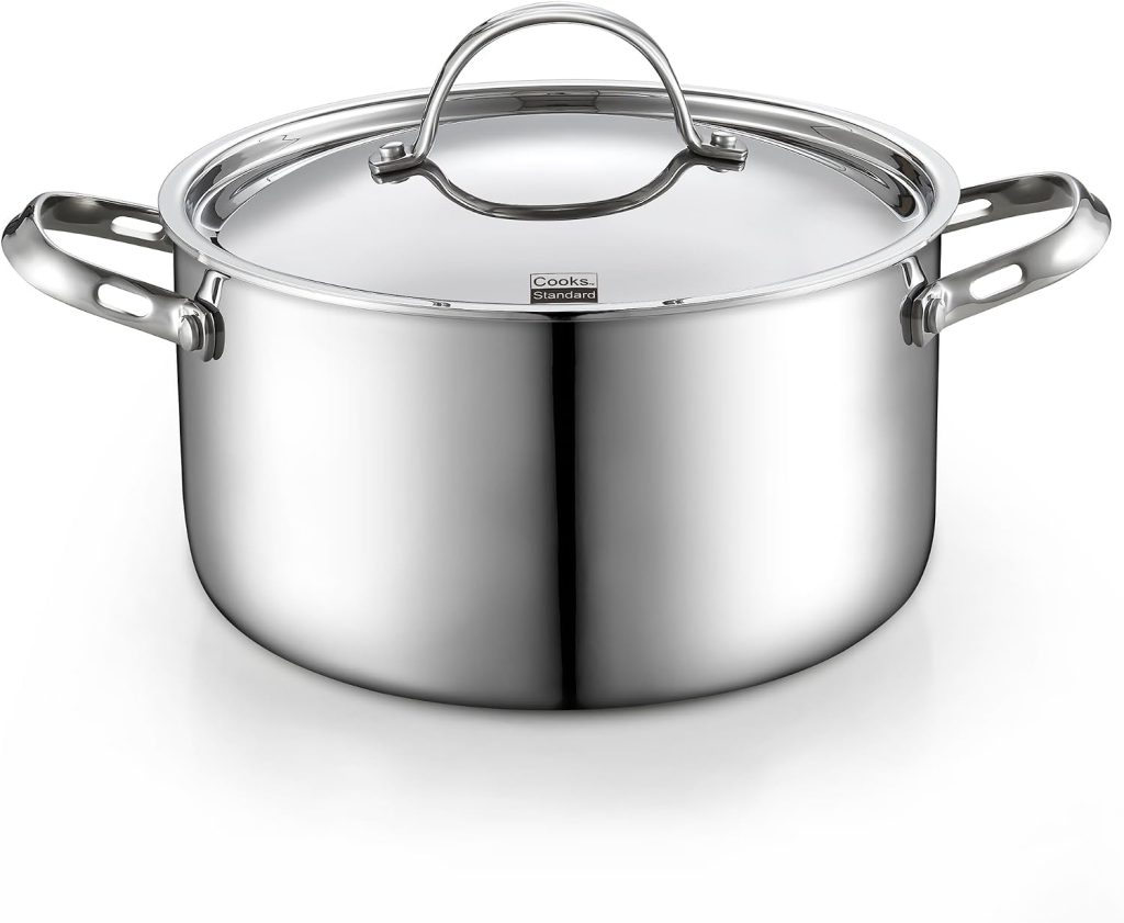 Multi-Ply Clad Sainless Steel Dutch Oven With Lid, 6-Quart