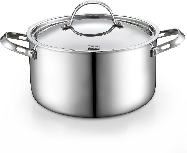 Multi-Ply Clad Sainless Steel Dutch Oven With Lid, 6-Quart
