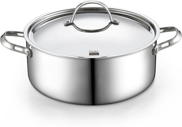 Multi-Ply Clad Sainless Steel Dutch Oven With Lid, 7-Quart