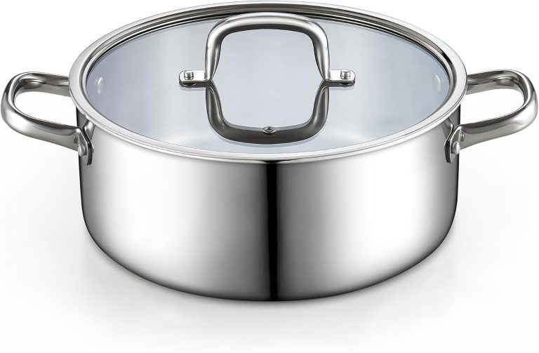 Tri-Ply Clad Stainless Steel Dutch Oven, 7 Quart