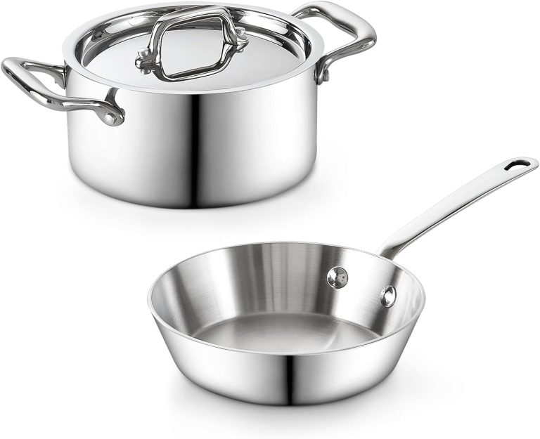 Multi-Ply Clad Stainless Steel 3pcs Mini Cookare Set