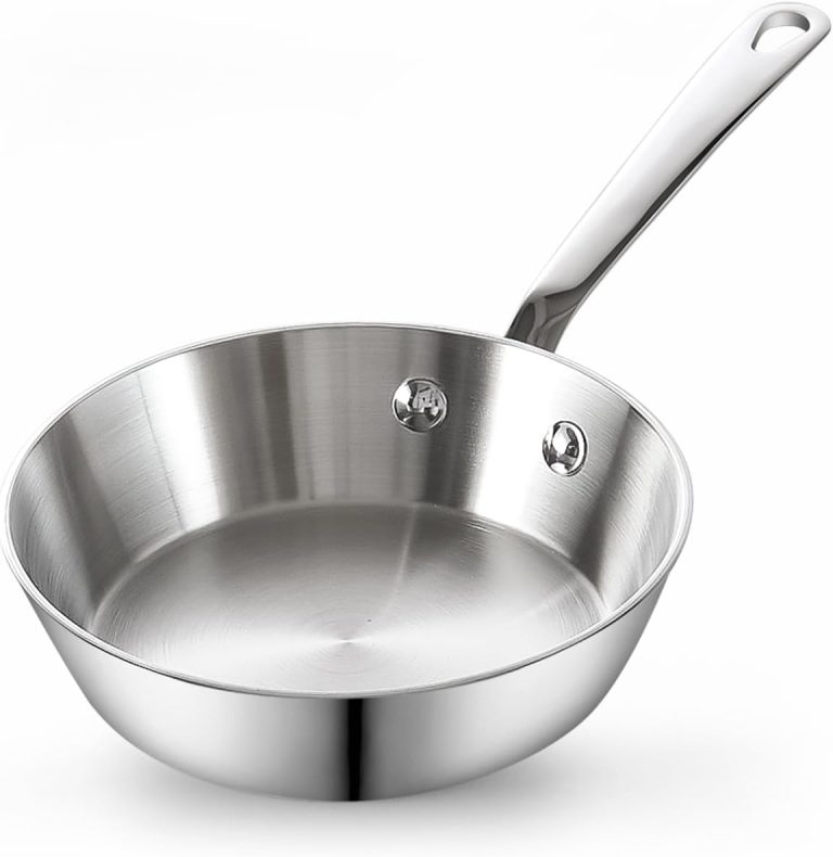 Multi-Ply Clad Stainless Steel Saute Pan, 4.7 Inch