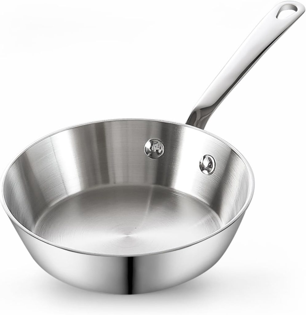 Multi-Ply Clad Stainless Steel Saute Pan, 4.7 Inch