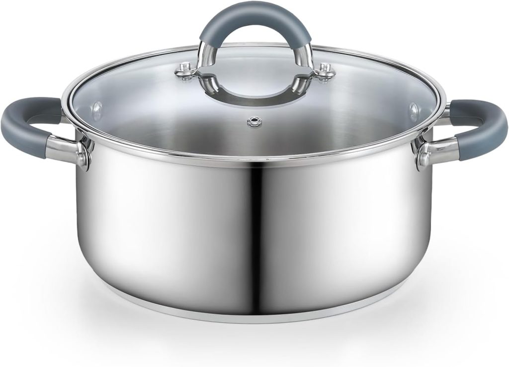 Stainless Steel Stock Pot 5.5 Quart