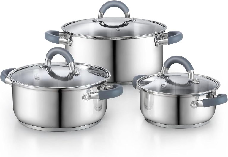 Stainless Steel 6PCS Stock Pot Set